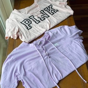 Set of TWO VS PINK T-Shirts